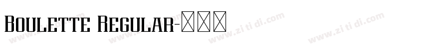 Boulette Regular字体转换